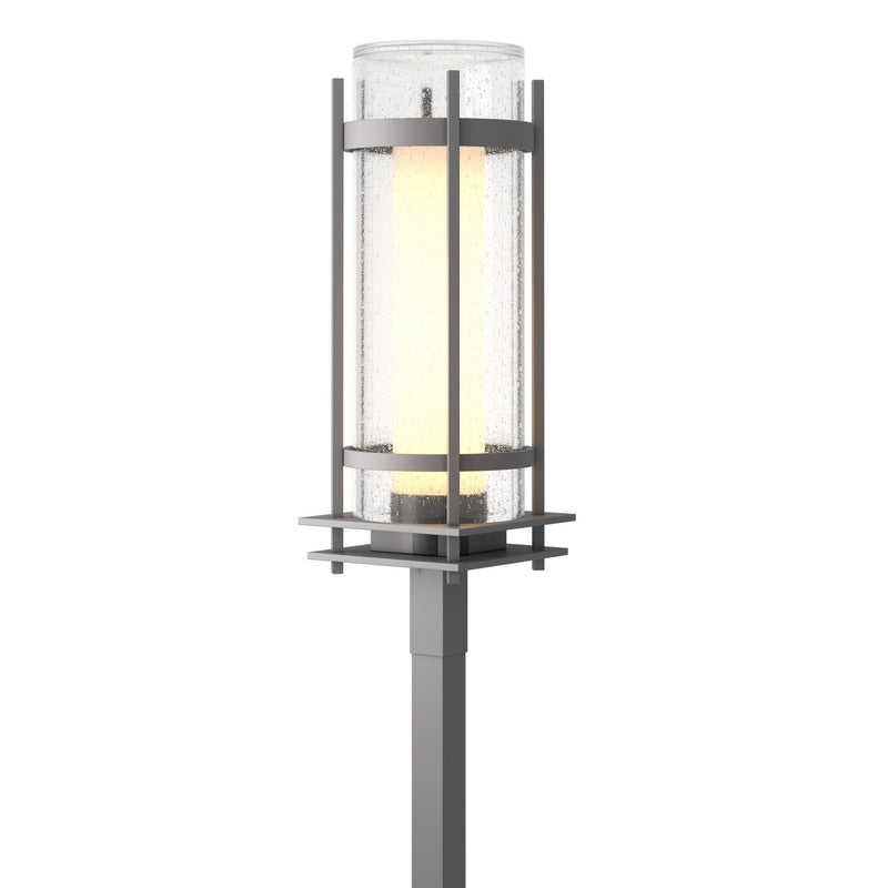 Hubbardton Forge 345897-SKT-78-ZS0684 One Light Outdoor Post Mount, Coastal Burnished Steel
