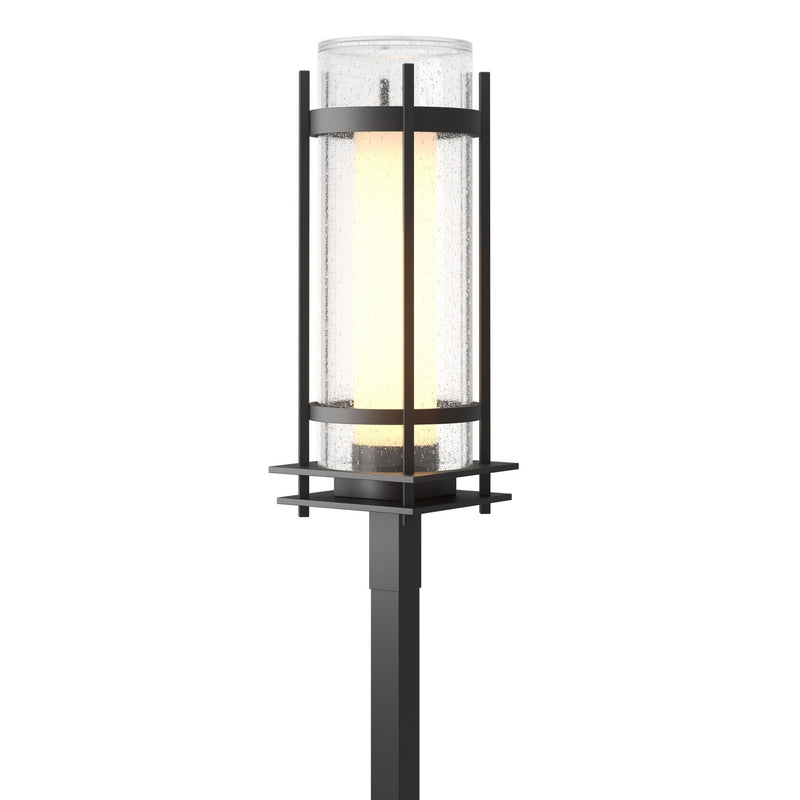 Hubbardton Forge 345897-SKT-80-ZS0684 One Light Outdoor Post Mount, Coastal Black