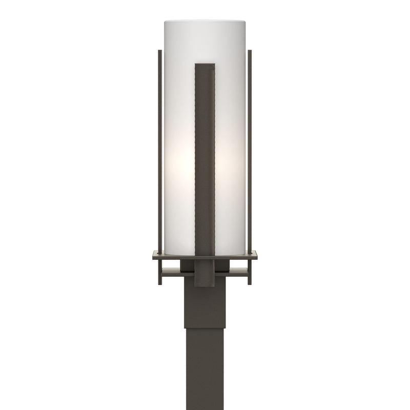 Hubbardton Forge 347288-SKT-77-GG0040 One Light Outdoor Post Mount, Coastal Dark Smoke