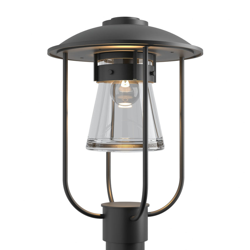 Hubbardton Forge 347295-SKT-80-ZM0467 One Light Outdoor Post Mount, Coastal Black