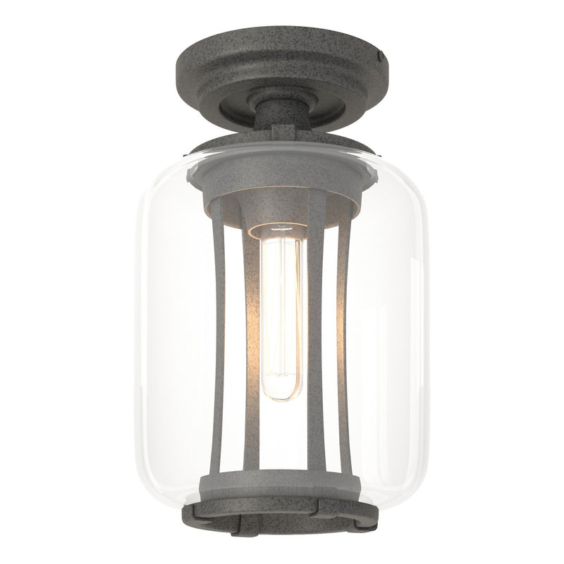 Hubbardton Forge 352551-SKT-20-ZM0723 One Light Outdoor Semi-Flush Mount, Coastal Natural Iron