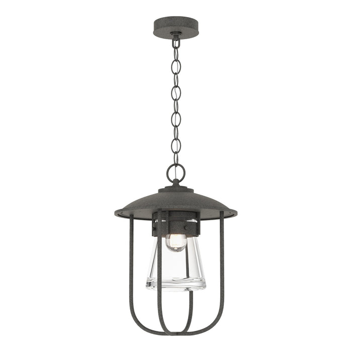 Hubbardton Forge 356010-SKT-20-ZM0467 One Light Outdoor Pendant, Coastal Natural Iron