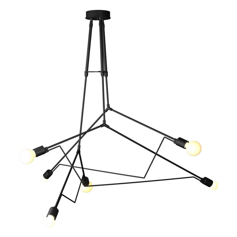 Hubbardton Forge 362015-SKT-STND-80 Six Light Outdoor Pendant, Coastal Black