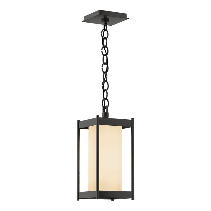 Hubbardton Forge 362021-SKT-14-GG0730 One Light Outdoor Lantern, Coastal Oil Rubbed Bronze