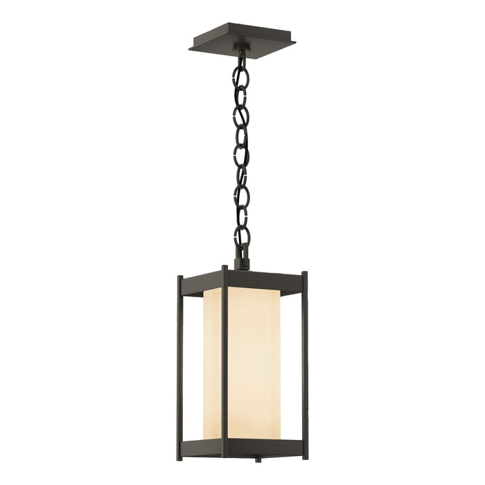 Hubbardton Forge 362021-SKT-77-GG0730 One Light Outdoor Lantern, Coastal Dark Smoke