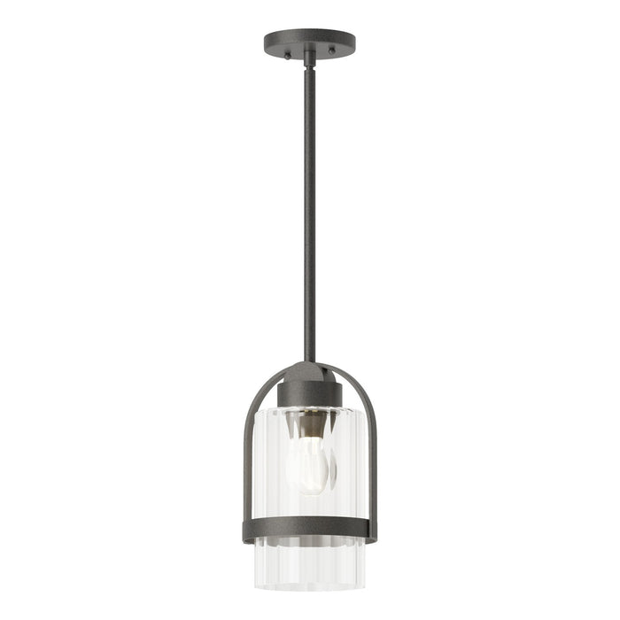 Hubbardton Forge 362555-SKT-MULT-20-ZM0744 One Light Outdoor Pendant, Coastal Natural Iron
