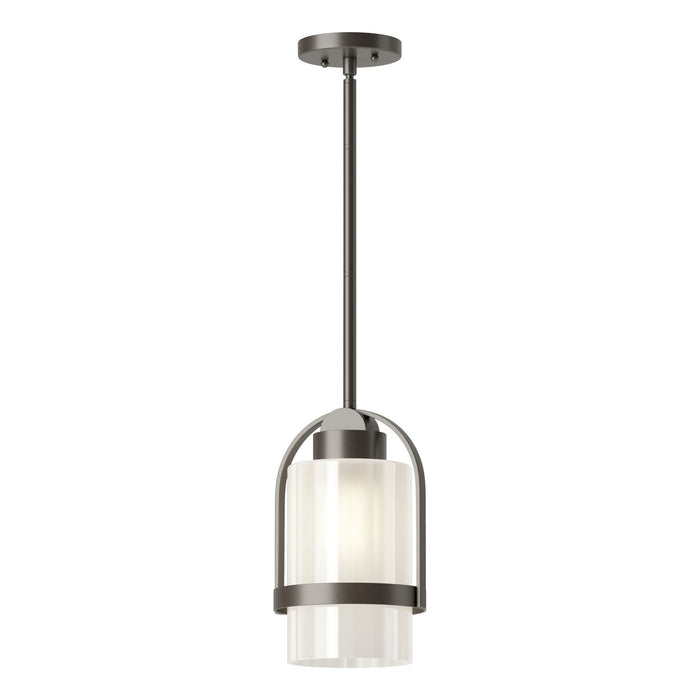 Hubbardton Forge 362555-SKT-MULT-77-FD0744 One Light Outdoor Pendant, Coastal Dark Smoke