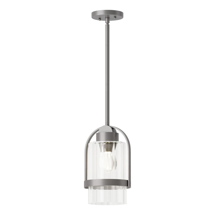 Hubbardton Forge 362555-SKT-MULT-78-ZM0744 One Light Outdoor Pendant, Coastal Burnished Steel