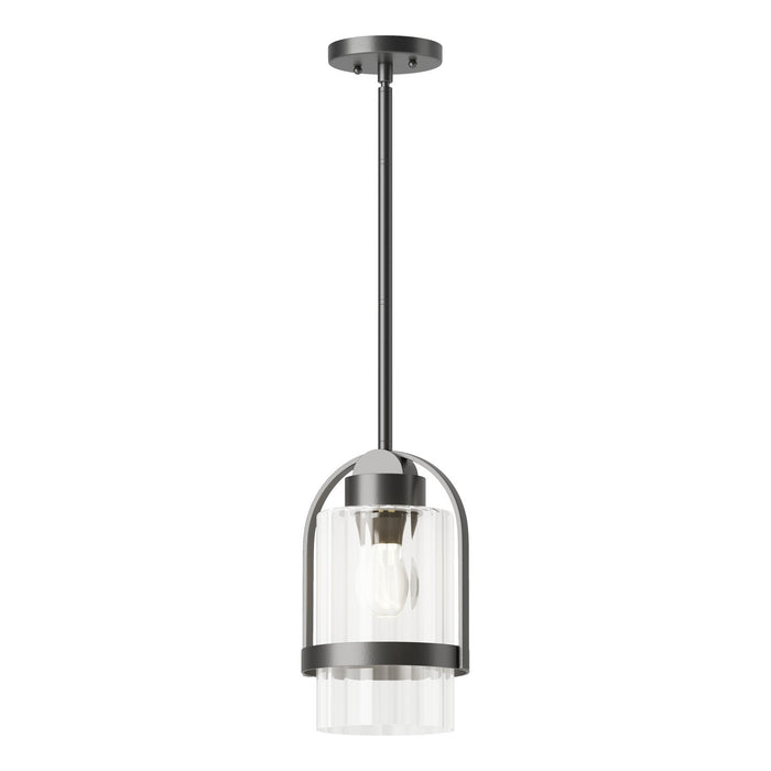 Hubbardton Forge 362555-SKT-MULT-80-ZM0744 One Light Outdoor Pendant, Coastal Black