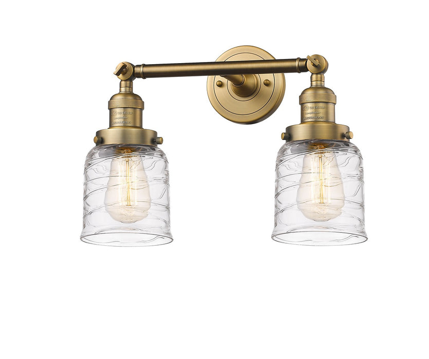 Innovations 208-BB-G513 Two Light Bath Vanity, Brushed Brass