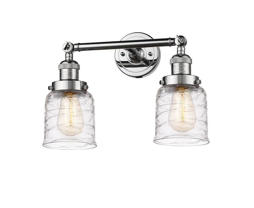 Innovations 208-PC-G513 Two Light Bath Vanity, Polished Chrome