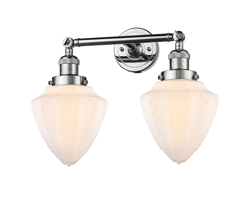 Innovations 208-PC-G661-7 Two Light Bath Vanity, Polished Chrome