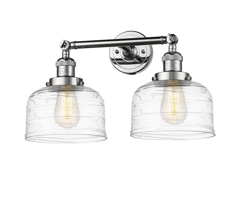 Innovations 208-PC-G713 Two Light Bath Vanity, Polished Chrome