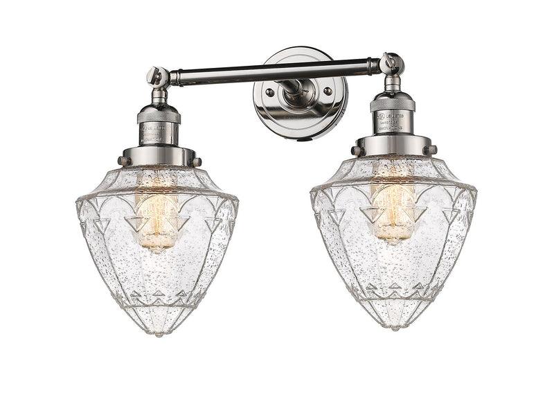Innovations 208-PN-G664-7-LED LED Bath Vanity, Polished Nickel