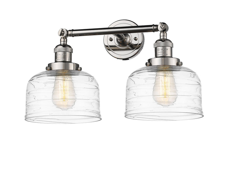 Innovations 208-PN-G713 Two Light Bath Vanity, Polished Nickel