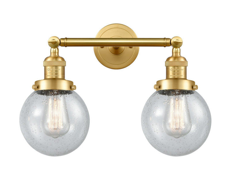 Innovations 208-SG-G204-6-LED LED Bath Vanity, Satin Gold