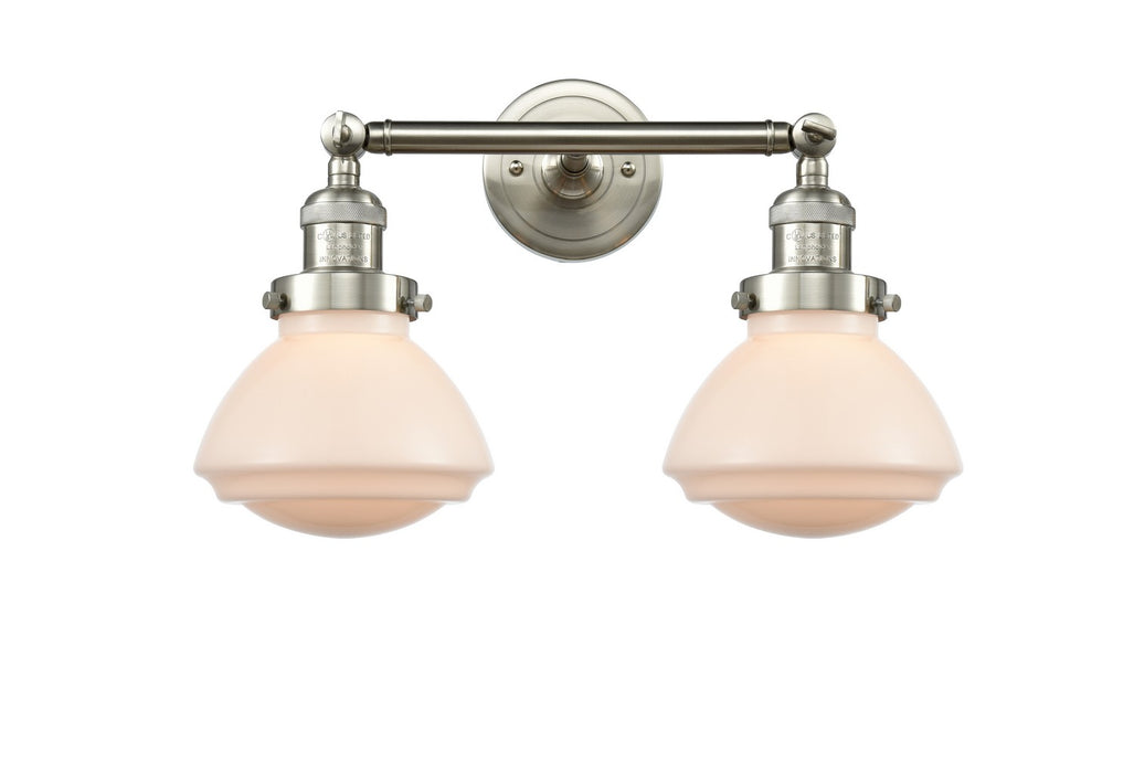 Innovations 208-SN-G321 Two Light Bath Vanity, Brushed Satin Nickel