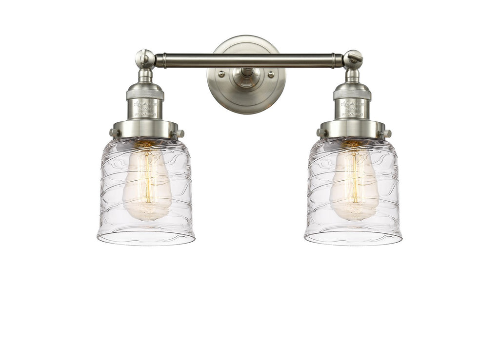 Innovations 208-SN-G513 Two Light Bath Vanity, Brushed Satin Nickel