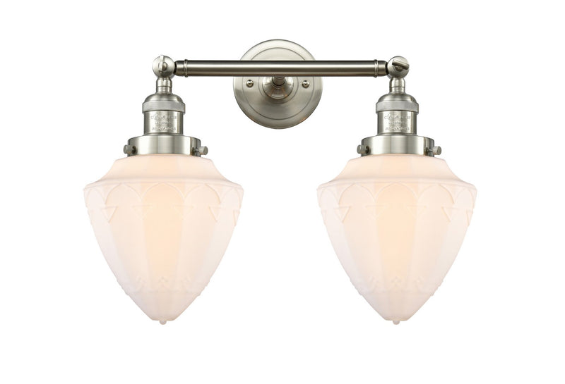 Innovations 208-SN-G661-7-LED LED Bath Vanity, Brushed Satin Nickel