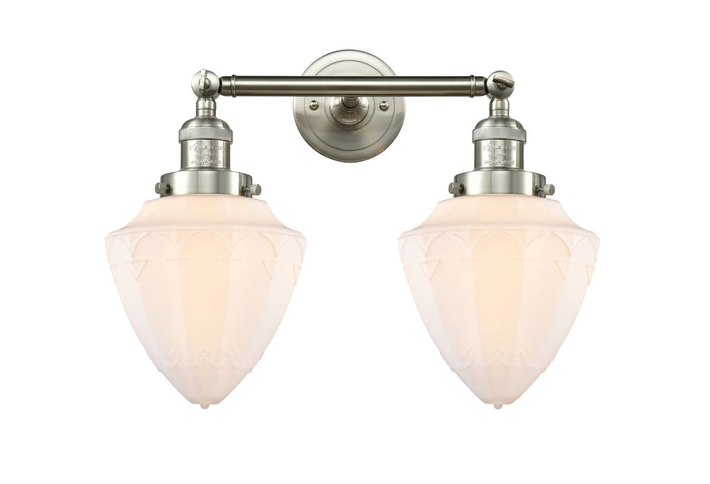 Innovations 208-SN-G661-7-LED LED Bath Vanity, Brushed Satin Nickel