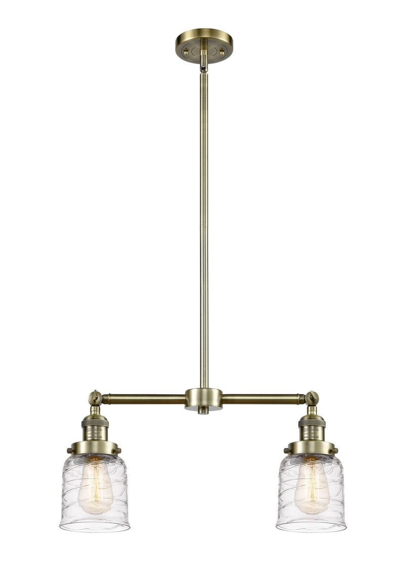 Innovations 209-AB-G513-LED LED Island Pendant, Antique Brass
