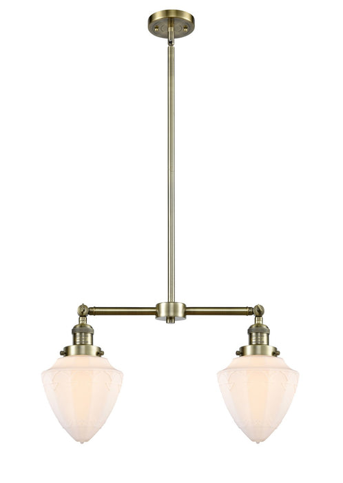 Innovations 209-AB-G661-7-LED LED Island Pendant, Antique Brass