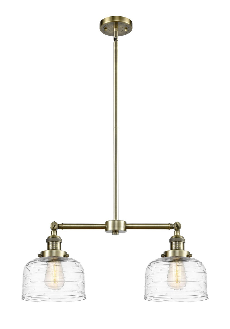 Innovations 209-AB-G713-LED LED Island Pendant, Antique Brass