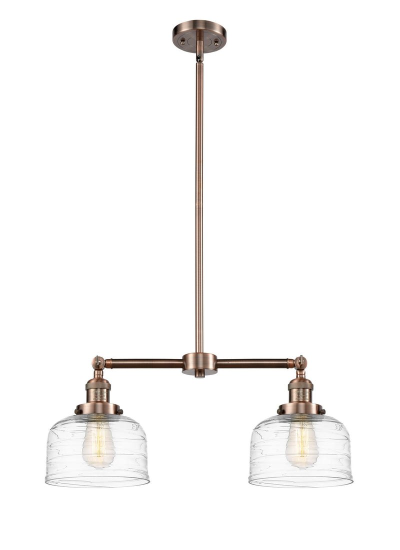 Innovations 209-AC-G713-LED LED Island Pendant, Antique Copper