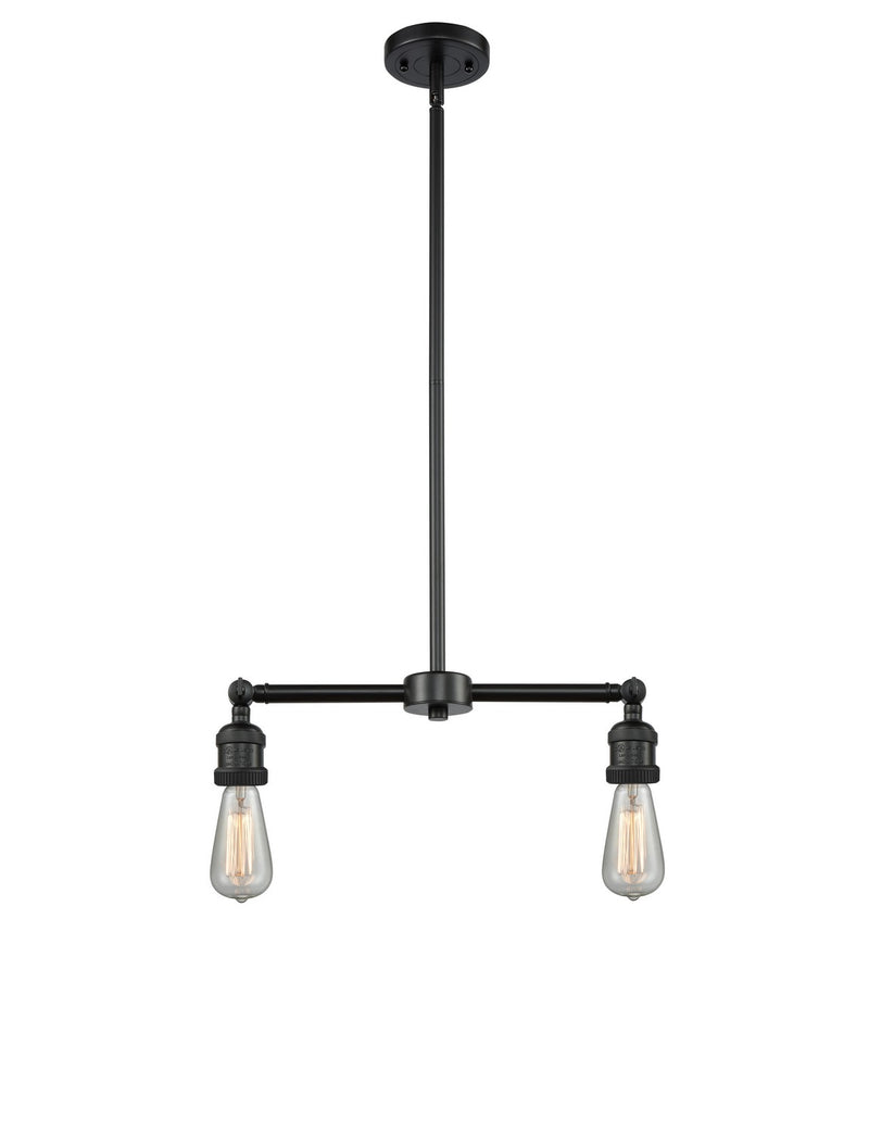Innovations 209-BK Two Light Island Pendant, Matte Black