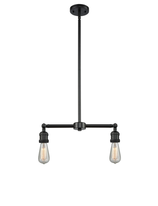 Innovations 209-BK Two Light Island Pendant, Matte Black