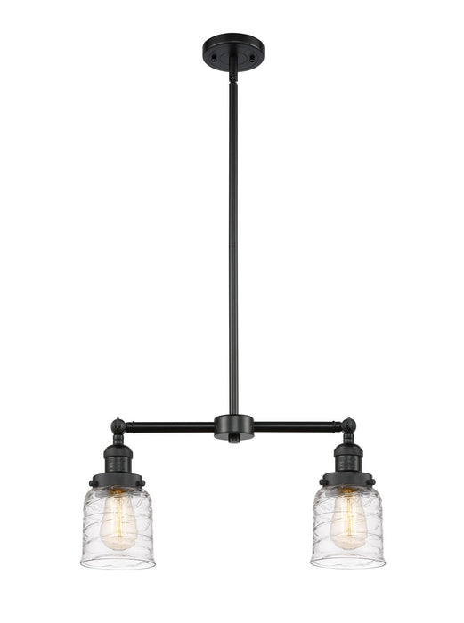 Innovations 209-BK-G513 Two Light Island Pendant, Matte Black