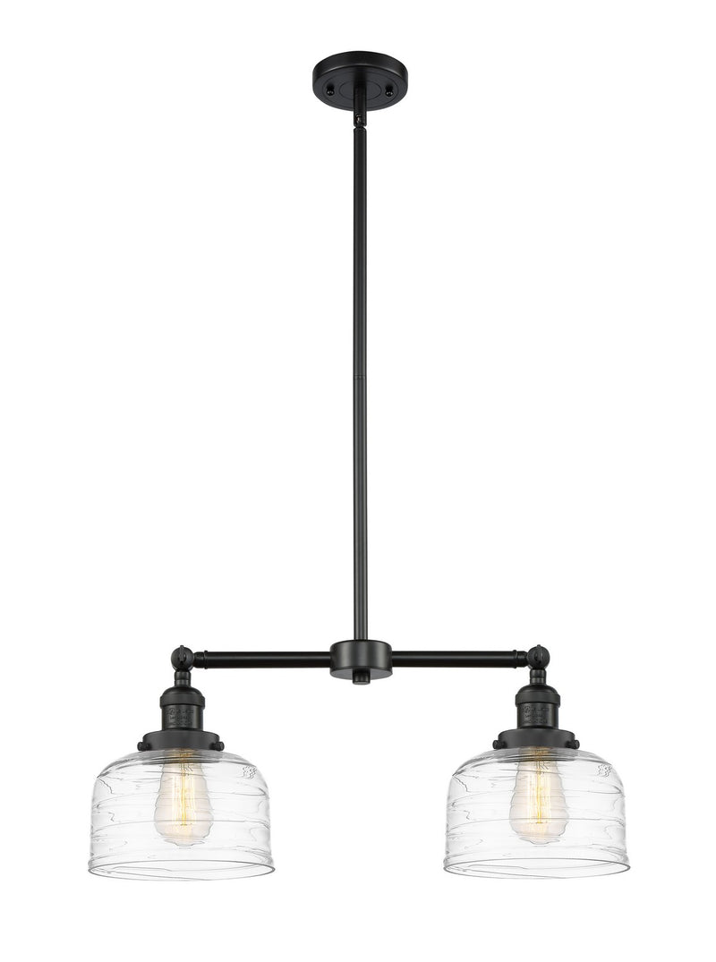 Innovations 209-BK-G713-LED LED Island Pendant, Matte Black