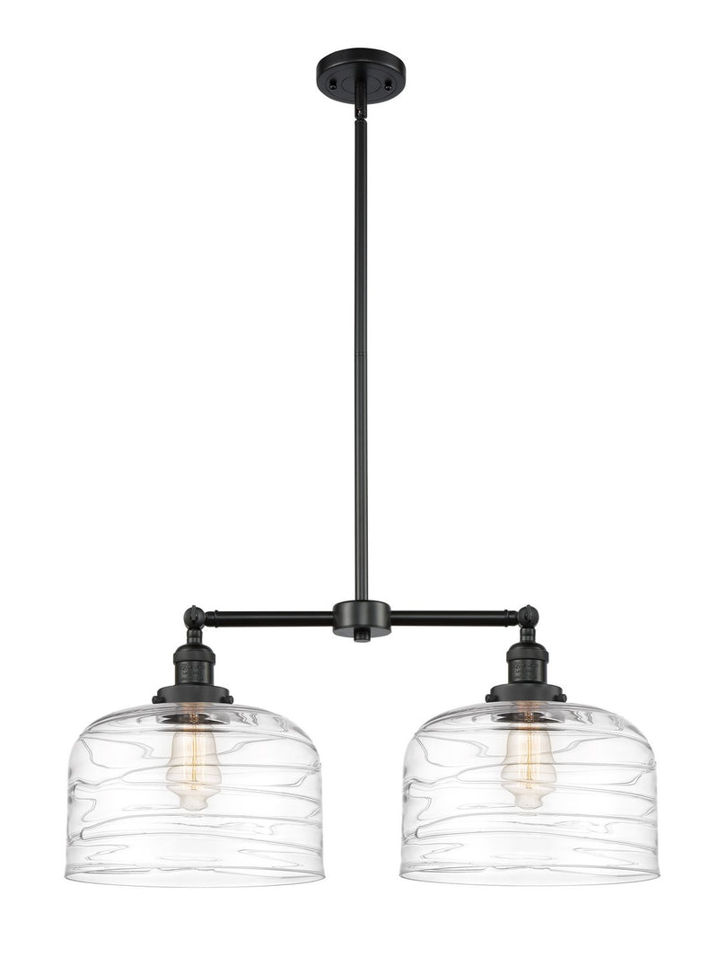 Innovations 209-BK-G713-L-LED LED Island Pendant, Matte Black