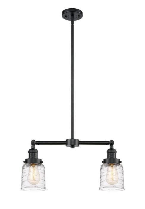 Innovations 209-OB-G513 Two Light Island Pendant, Oil Rubbed Bronze