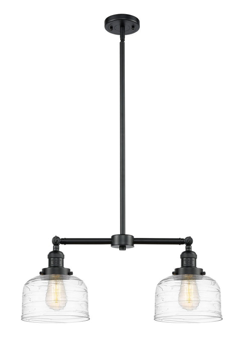 Innovations 209-OB-G713 Two Light Island Pendant, Oil Rubbed Bronze