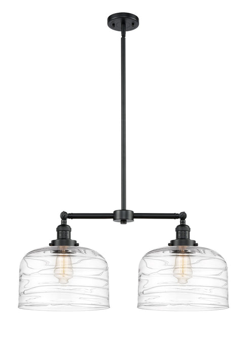 Innovations 209-OB-G713-L Two Light Island Pendant, Oil Rubbed Bronze