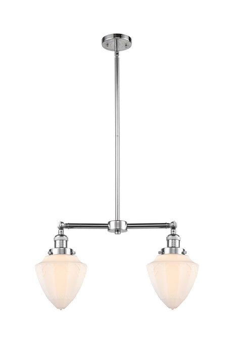 Innovations 209-PC-G661-7 Two Light Island Pendant, Polished Chrome