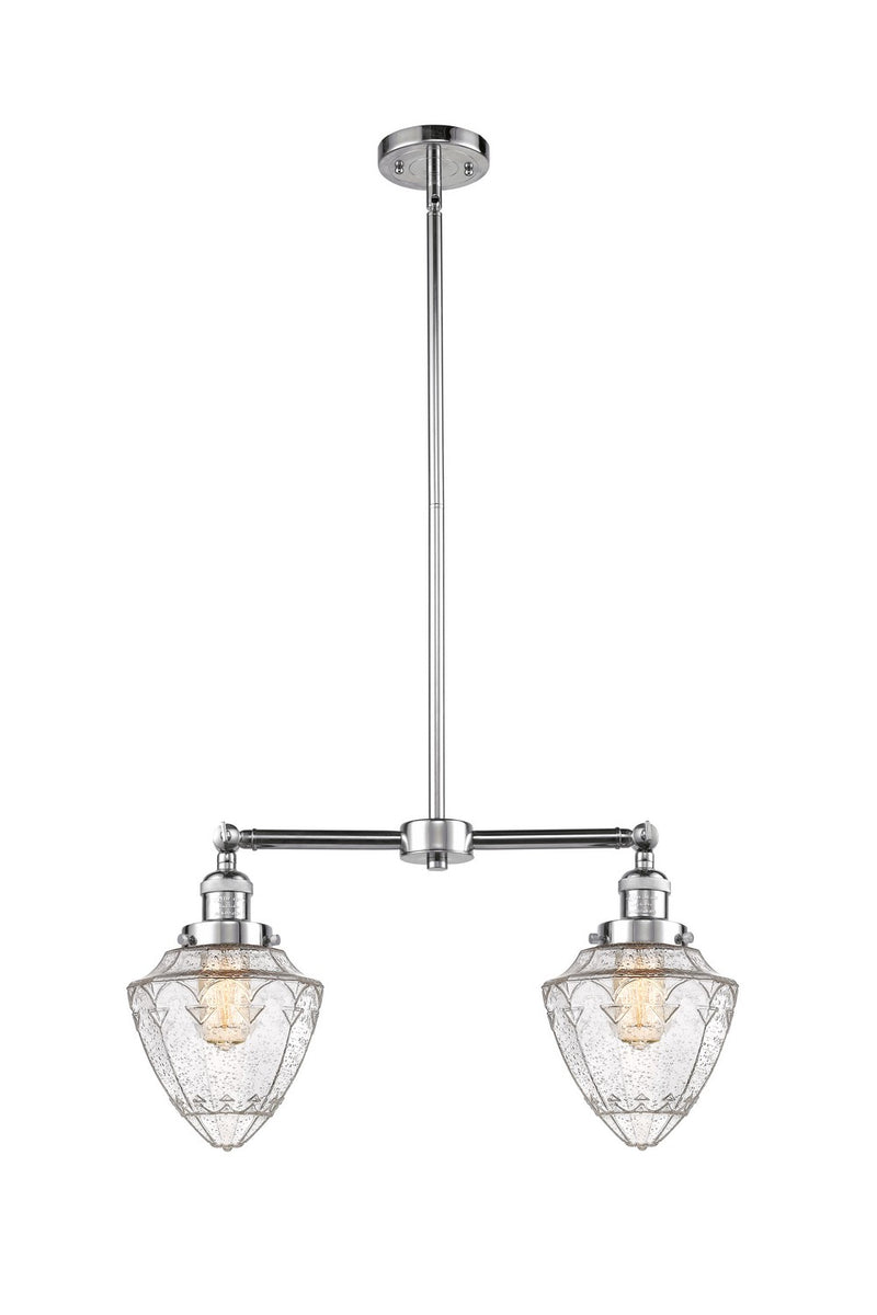 Innovations 209-PC-G664-7 Two Light Island Pendant, Polished Chrome