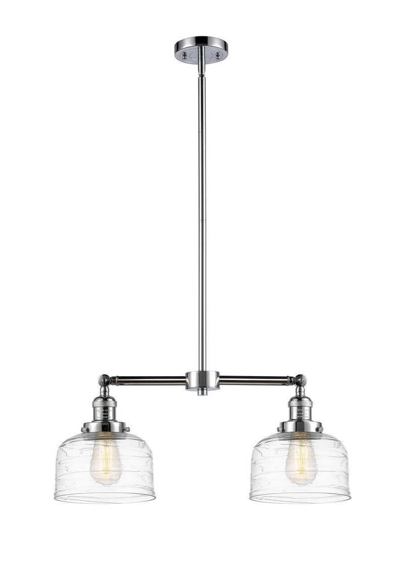 Innovations 209-PC-G713 Two Light Island Pendant, Polished Chrome