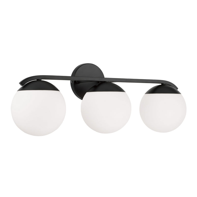 Capital Lighting AA1033MB Three Light Vanity, Matte Black