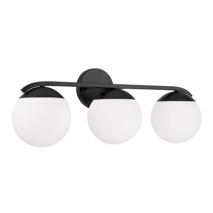 Capital Lighting AA1033MB Three Light Vanity, Matte Black