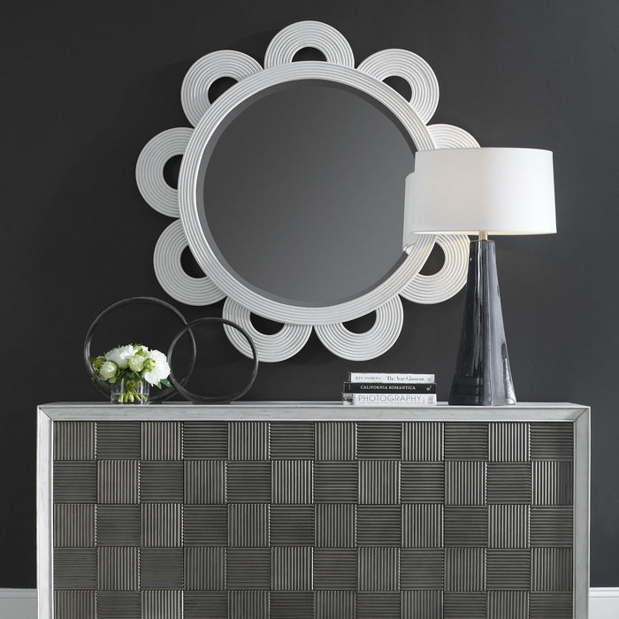 Uttermost 08177 Mirror, Solid White