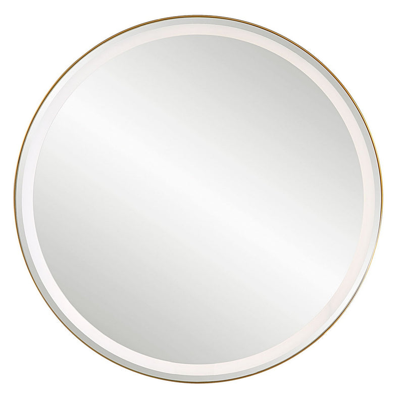 Uttermost 09947 Mirror, Brushed Brass