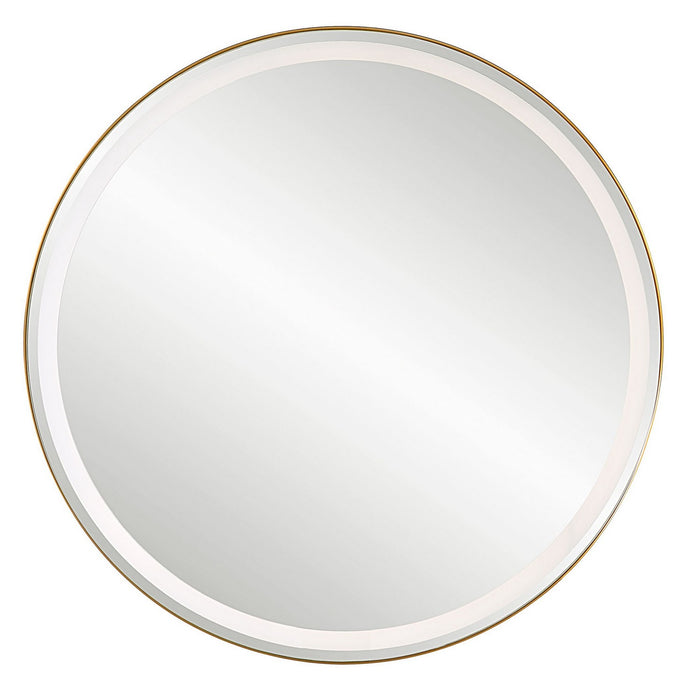 Uttermost 09947 Mirror, Brushed Brass