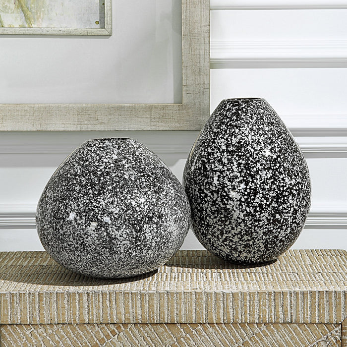 Uttermost 18097 Vases, Set/2, Black And White