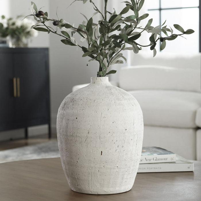 Uttermost 18104 Vase, White