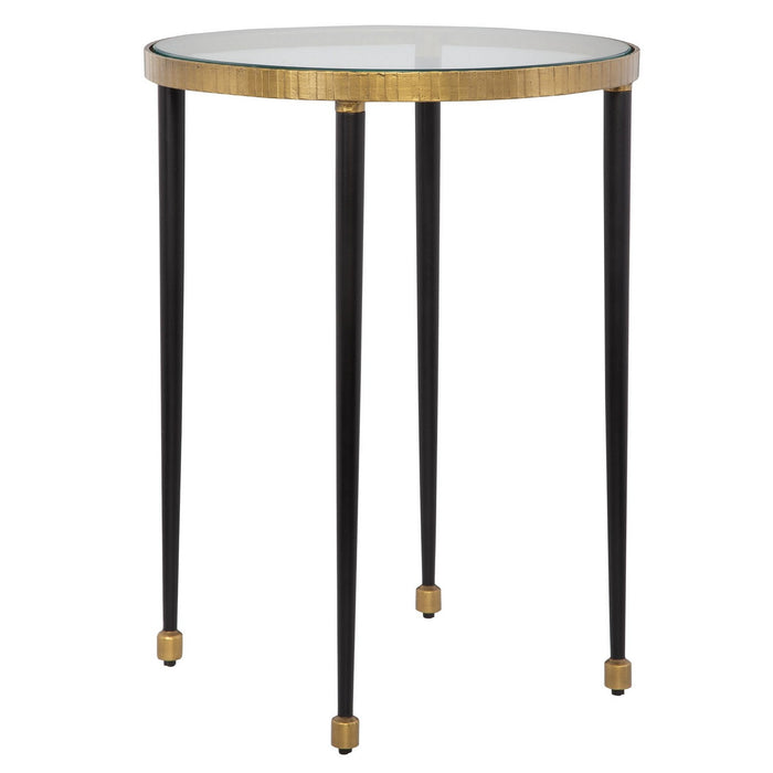 Uttermost 22965 Side Table, Antique Gold