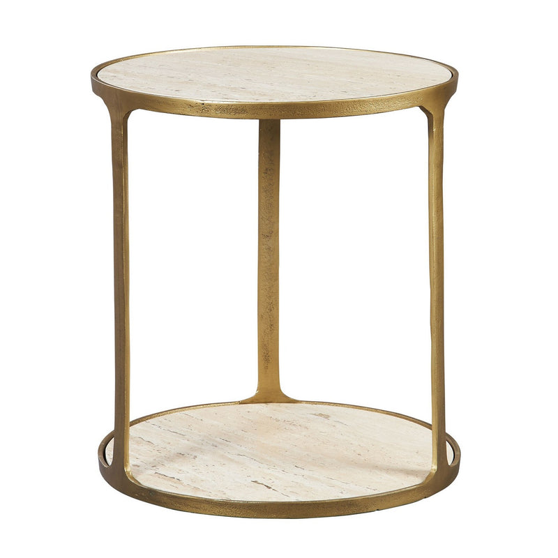 Uttermost 22968 Side Table, Antique Brass