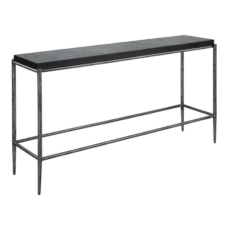 Uttermost 22969 Console Table, Dark Silver