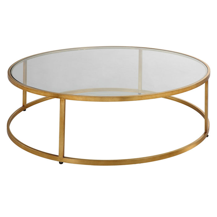 Uttermost 22971 Coffee Table, Antiqued Gold